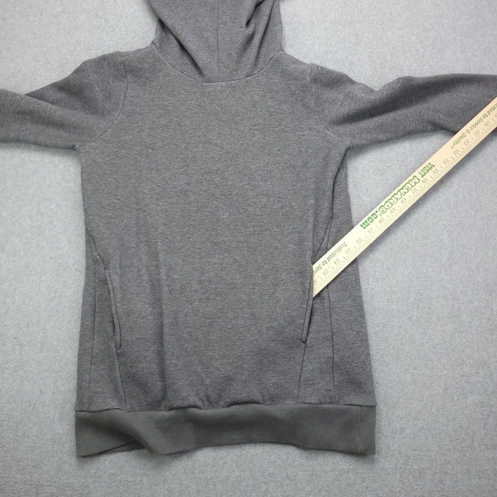 Fabletics Funnel Neck Hoodie Women's S Gray Thumb Hole Soft Casual Athleisure‎ - Picture 8 of 16